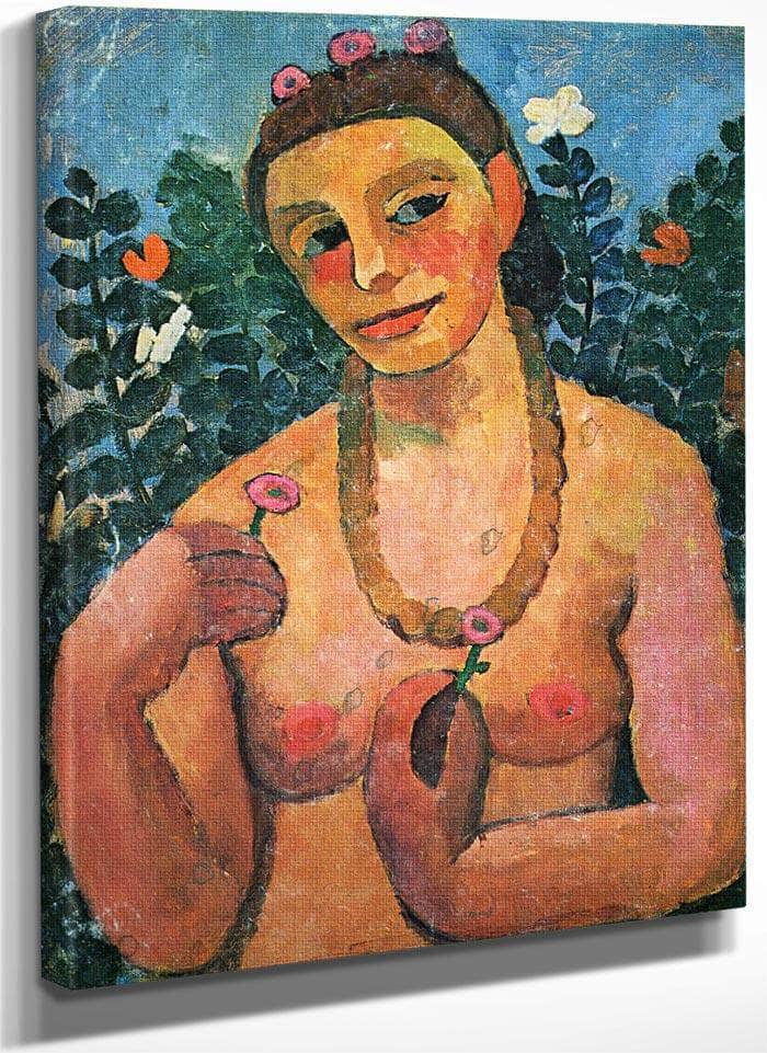 Self Portrait 1906 1906 By Paula Modersohn Becker Fine Art Print
