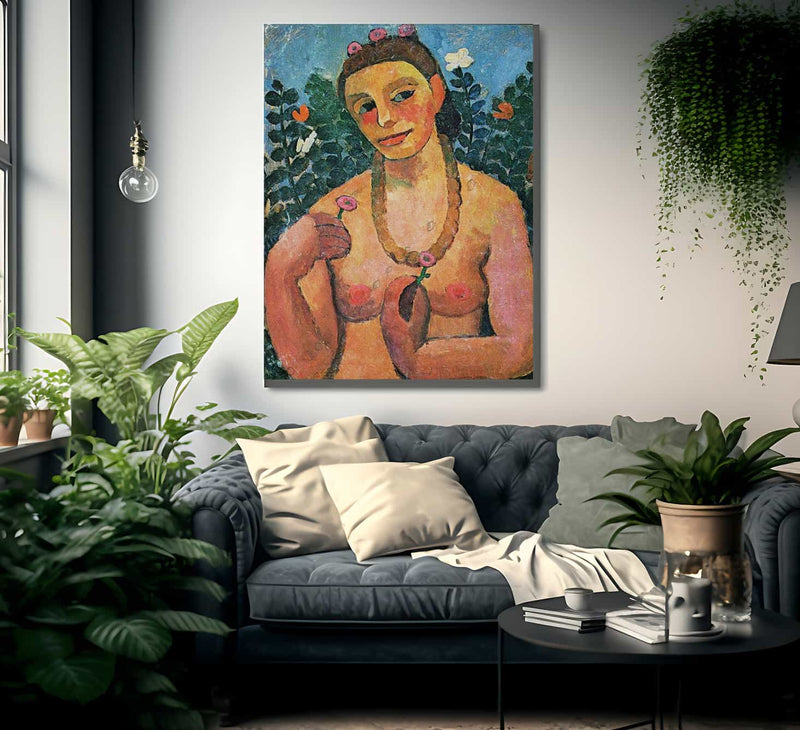 Self Portrait 1906 1906 By Paula Modersohn Becker Fine Art Print