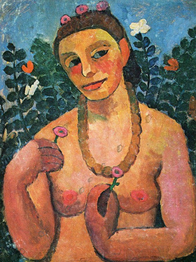 Self Portrait 1906 1906 By Paula Modersohn Becker Fine Art Print