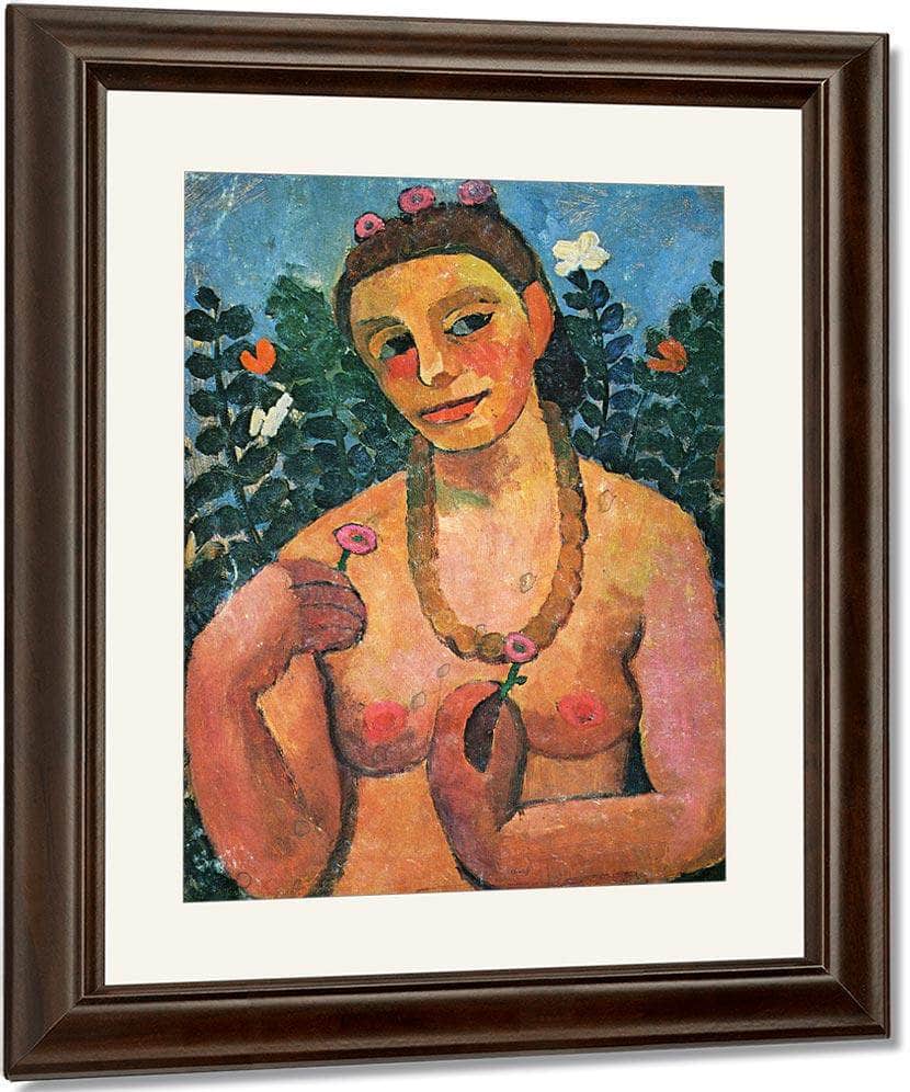 Self Portrait 1906 1906 By Paula Modersohn Becker Fine Art Print