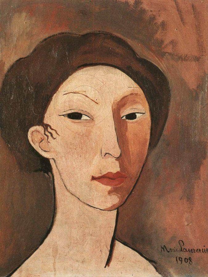 Self Portrait 1908 1908 By Marie Laurencin Fine Art Print