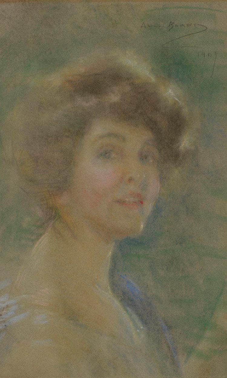 Self Portrait, 1909 By Alice Pike Barney Fine Art Print