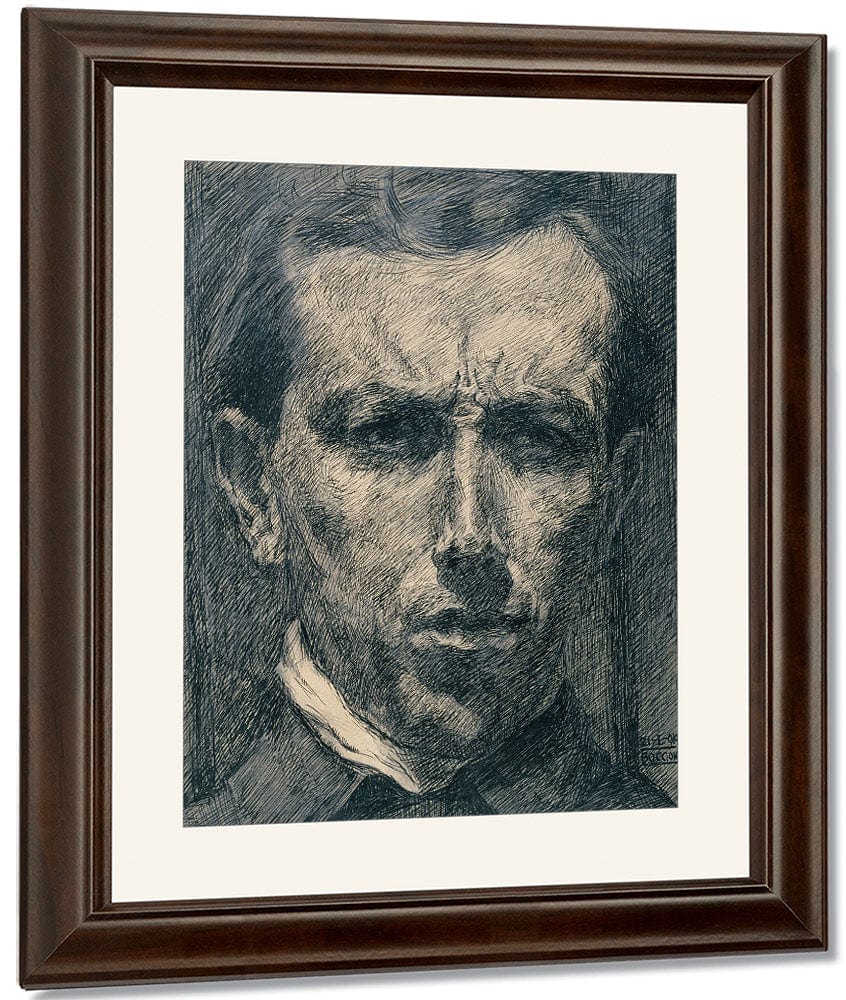 Self Portrait 1910 Ink And Graphite 26 X 22 2 Cm Met By Umberto Boccioni Fine Art Print