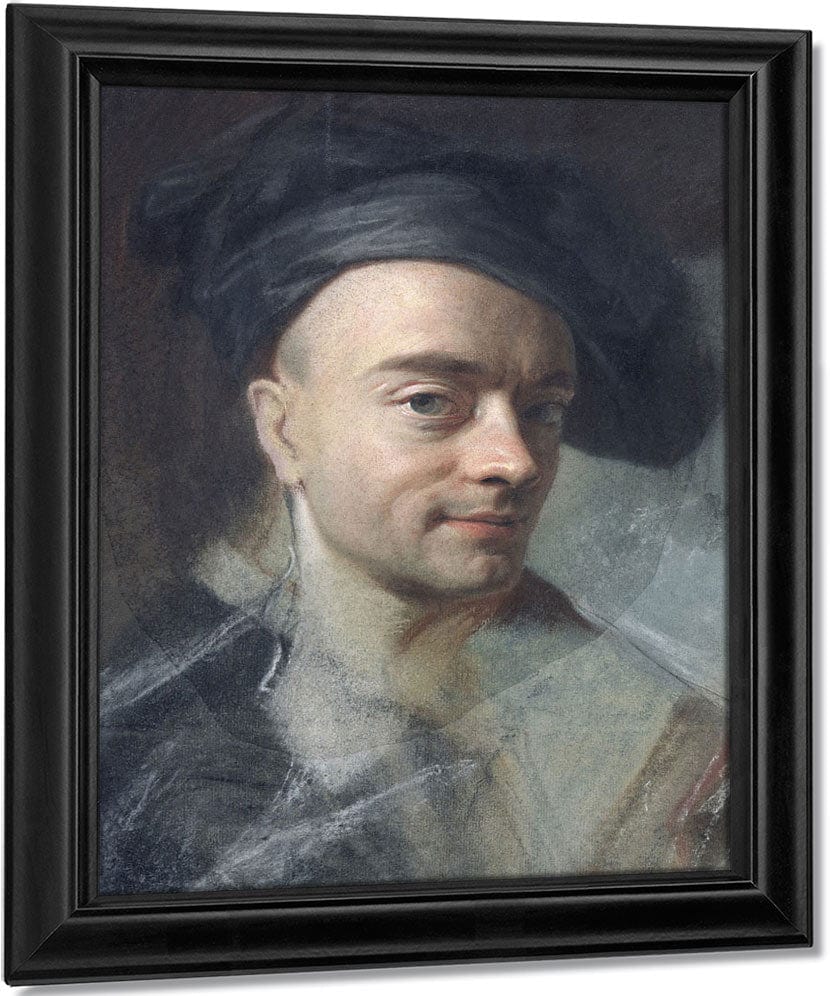 Self Portrait 2 By Maurice Quentin De La Tour Fine Art Print