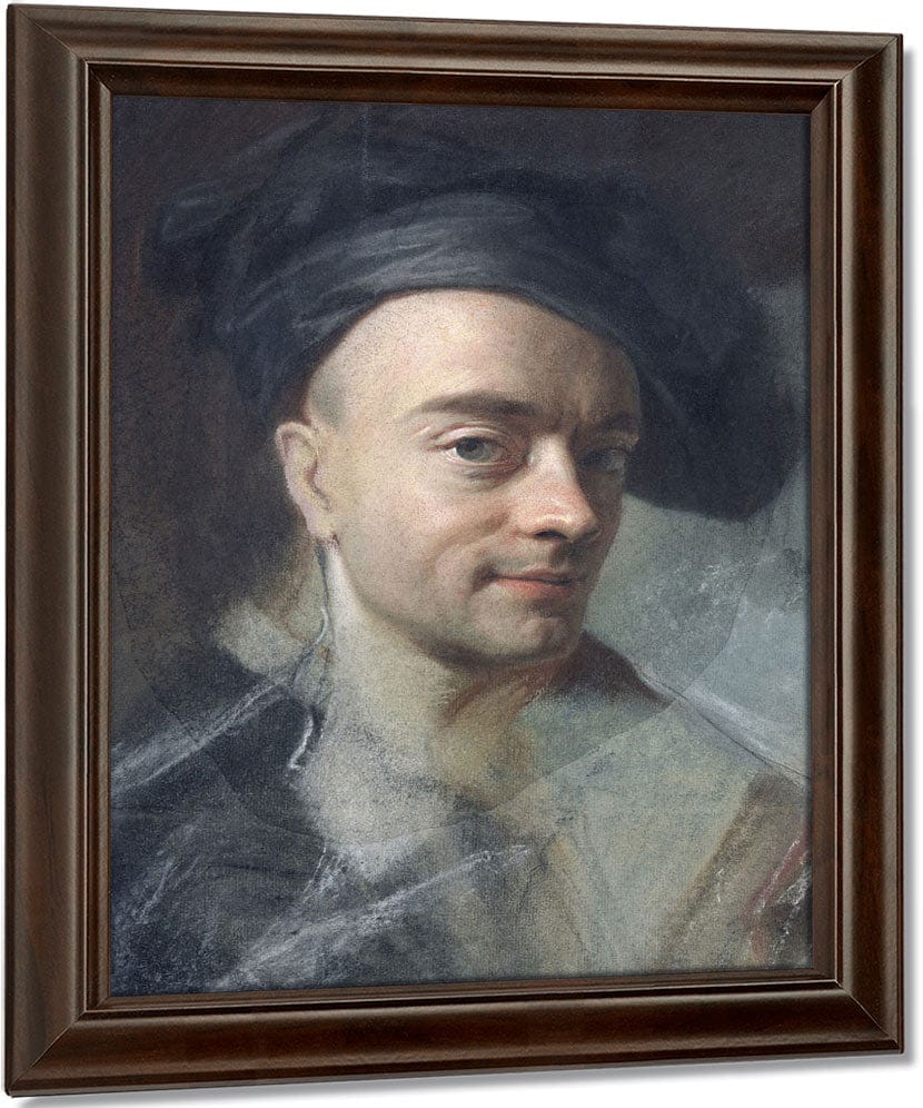 Self Portrait 2 By Maurice Quentin De La Tour Fine Art Print
