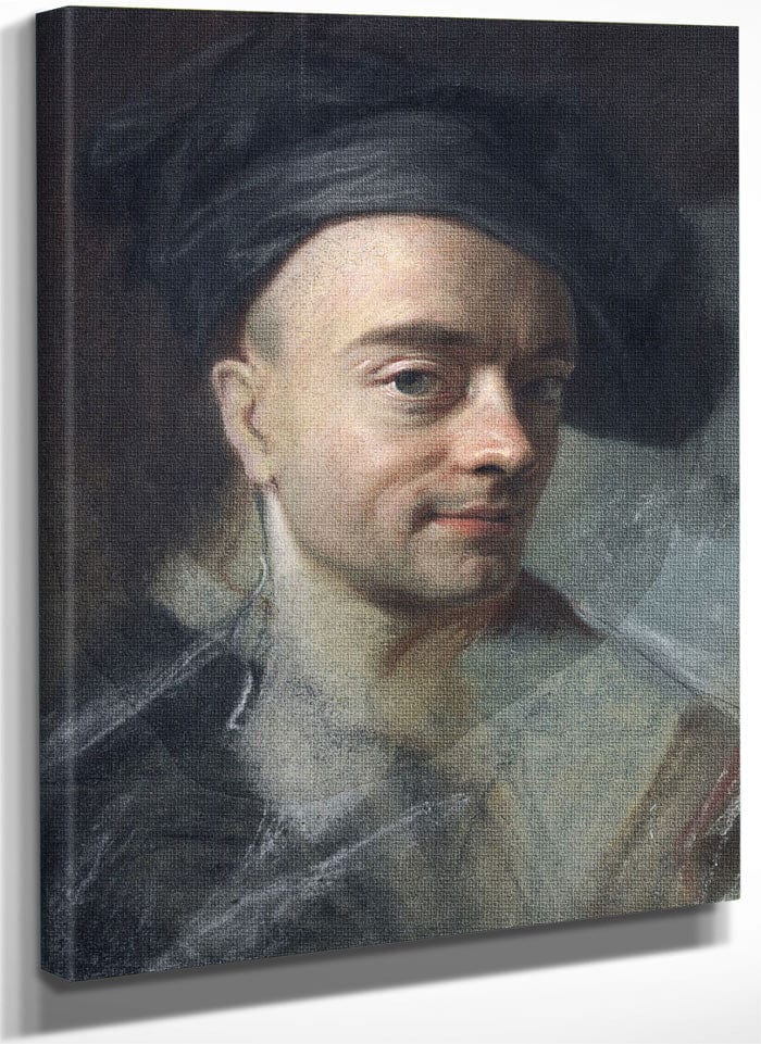 Self Portrait 2 By Maurice Quentin De La Tour Fine Art Print