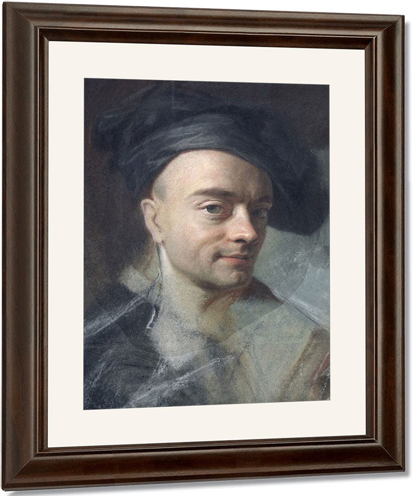 Self Portrait 2 By Maurice Quentin De La Tour Fine Art Print