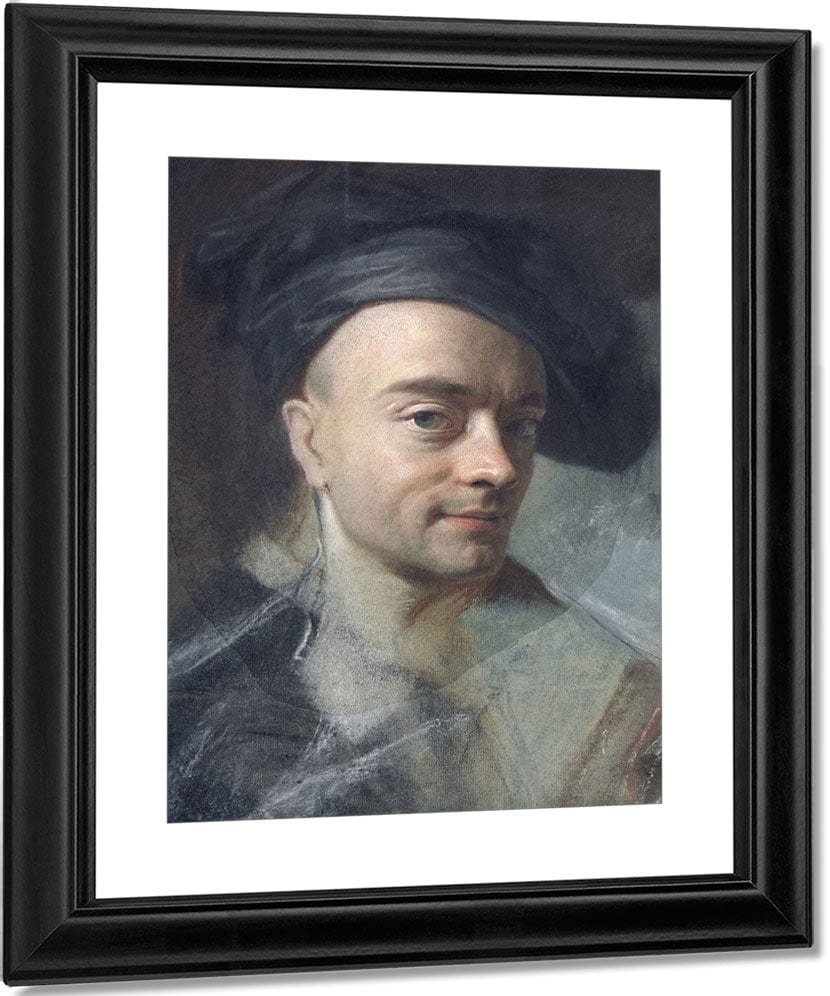 Self Portrait 2 By Maurice Quentin De La Tour Fine Art Print