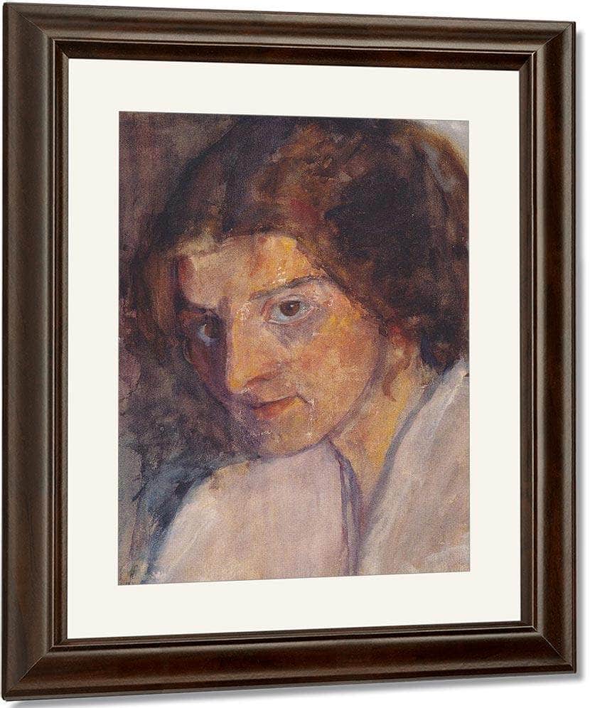 Self Portrait 5 By Paula Modersohn Becker Fine Art Print