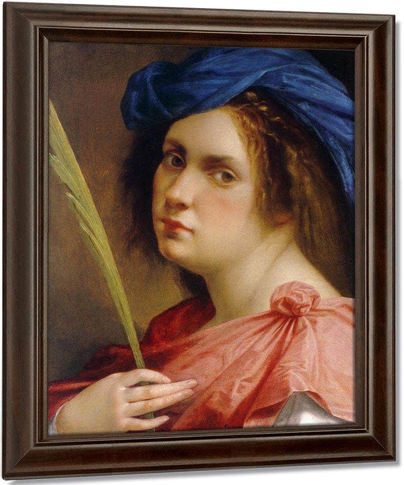 Self Portrait As A Female Martyr 1615 By Artemisia Gentileschi Fine Art Print