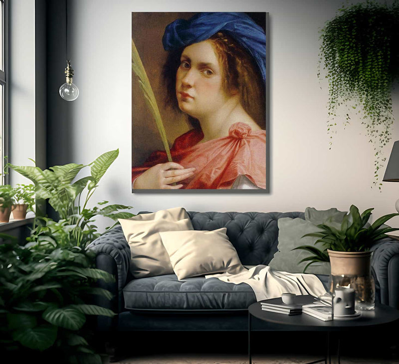 Self Portrait As A Female Martyr 1615 By Artemisia Gentileschi Fine Art Print