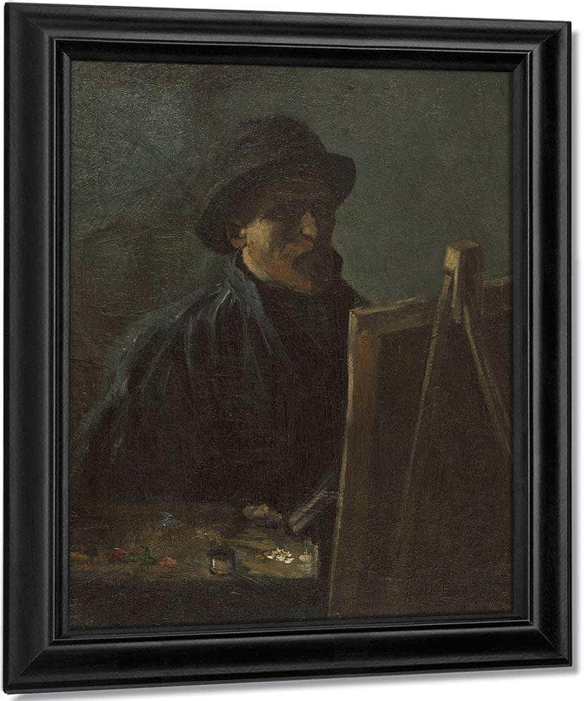 Self Portrait As A Painter Sept. 1886 Paris By Vincent Van Gogh Fine Art Print