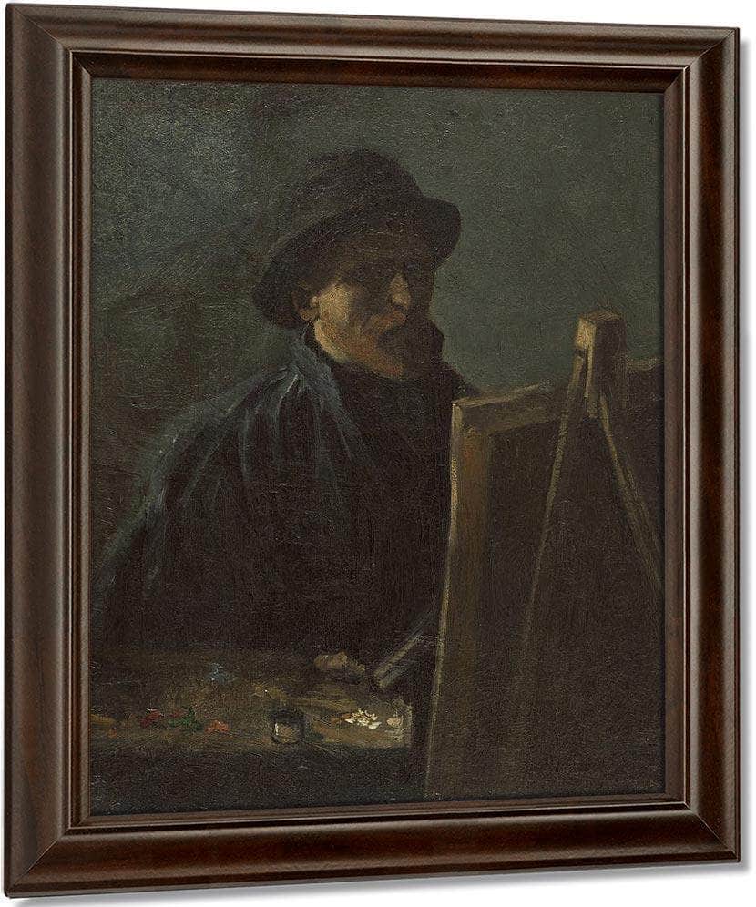 Self Portrait As A Painter Sept. 1886 Paris By Vincent Van Gogh Fine Art Print