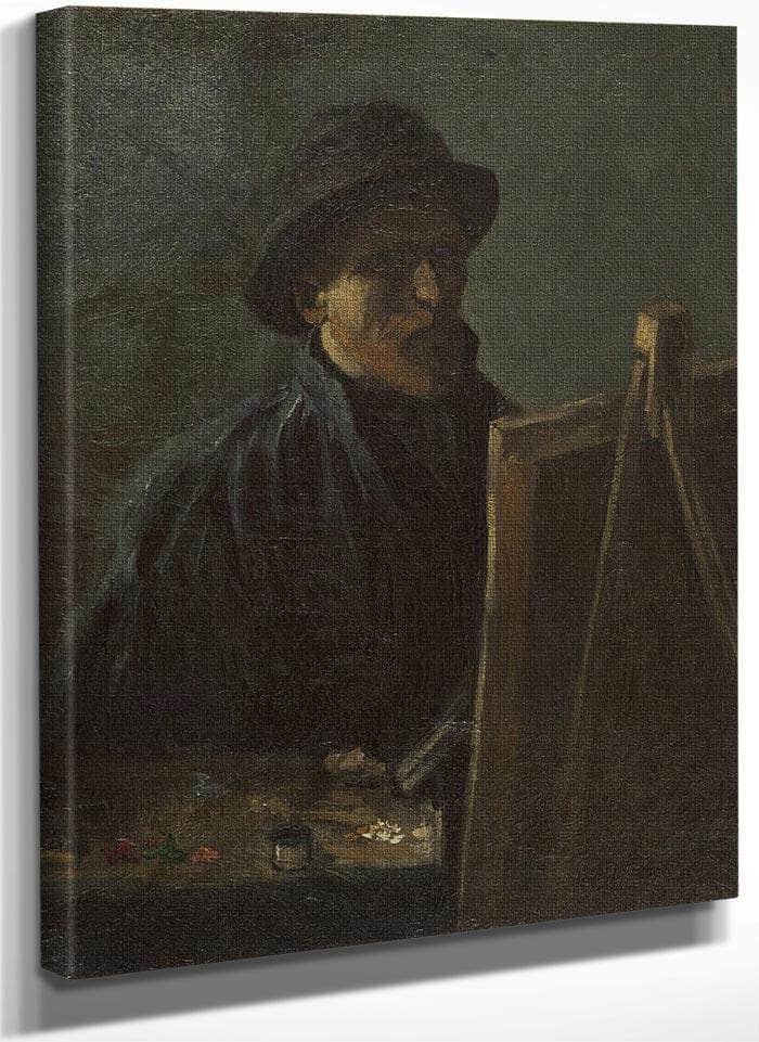 Self Portrait As A Painter Sept. 1886 Paris By Vincent Van Gogh Fine Art Print
