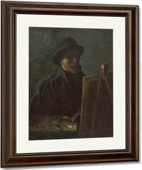 Self Portrait As A Painter Sept. 1886 Paris By Vincent Van Gogh Fine Art Print