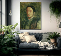 Self Portrait As A Young Man By Edgar Degas Fine Art Print