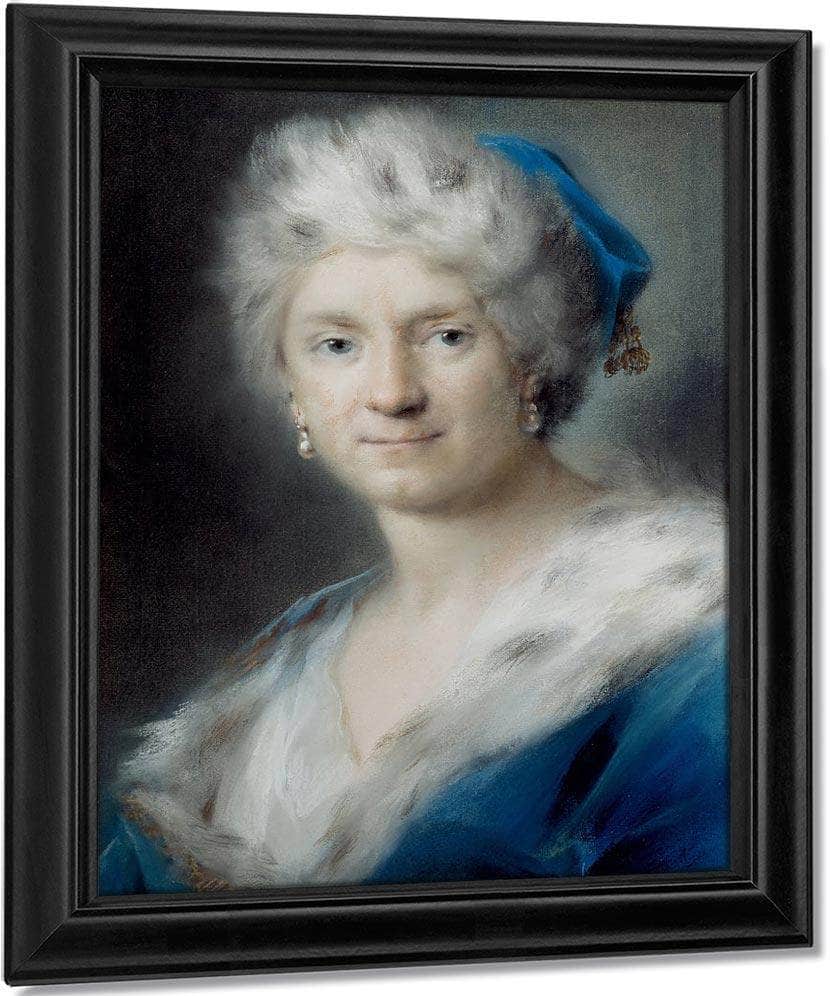 Self Portrait As Quot Winter Quot 1731 By Rosalba Carriera Fine Art Print