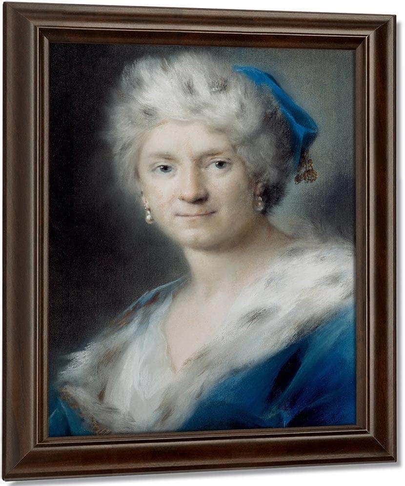 Self Portrait As Quot Winter Quot 1731 By Rosalba Carriera Fine Art Print