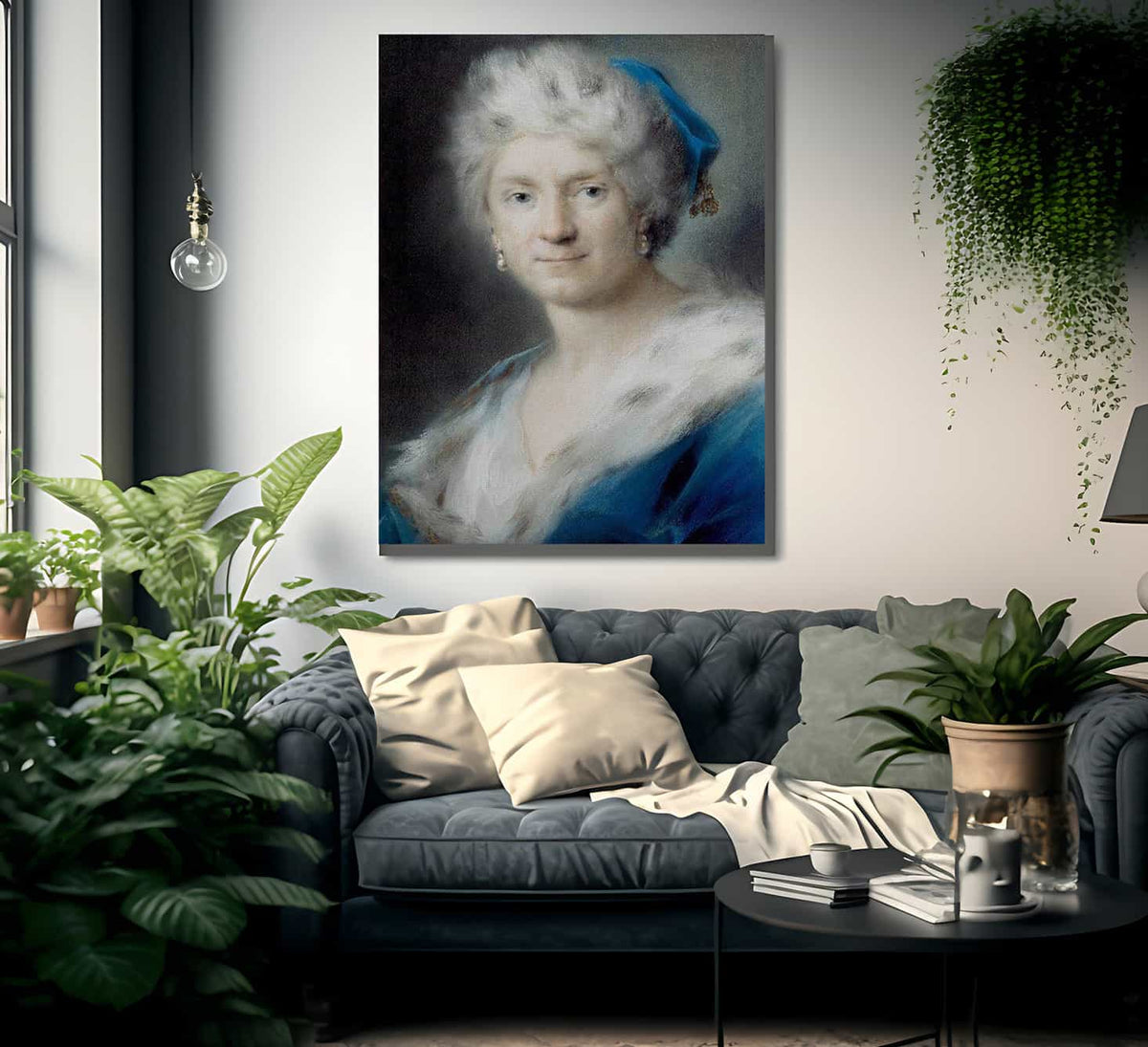 Self Portrait As Quot Winter Quot 1731 By Rosalba Carriera Fine Art Print