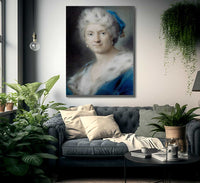 Self Portrait As Quot Winter Quot 1731 By Rosalba Carriera Fine Art Print