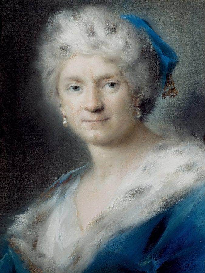Self Portrait As Quot Winter Quot 1731 By Rosalba Carriera Fine Art Print