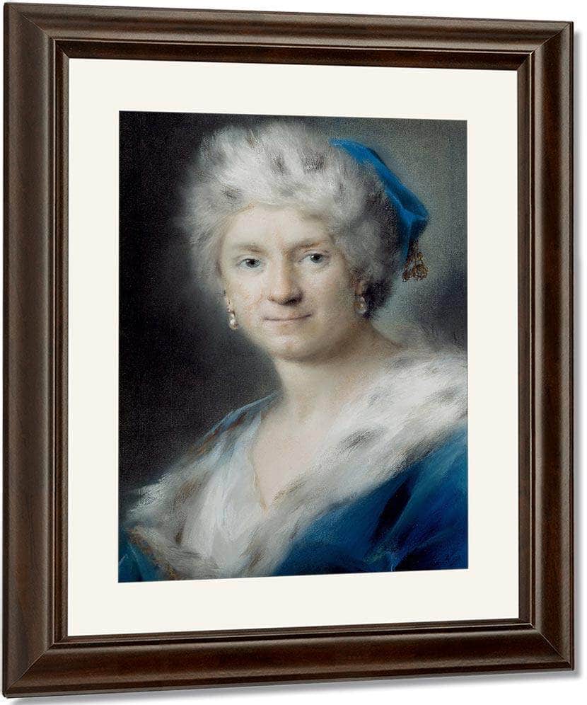 Self Portrait As Quot Winter Quot 1731 By Rosalba Carriera Fine Art Print