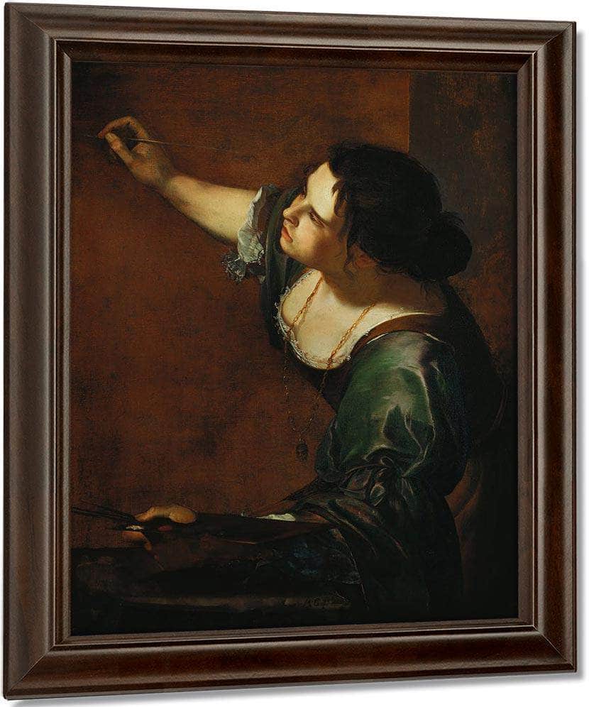 Self Portrait As The Allegory Of Painting 1638 By Artemisia Gentileschi Fine Art Print