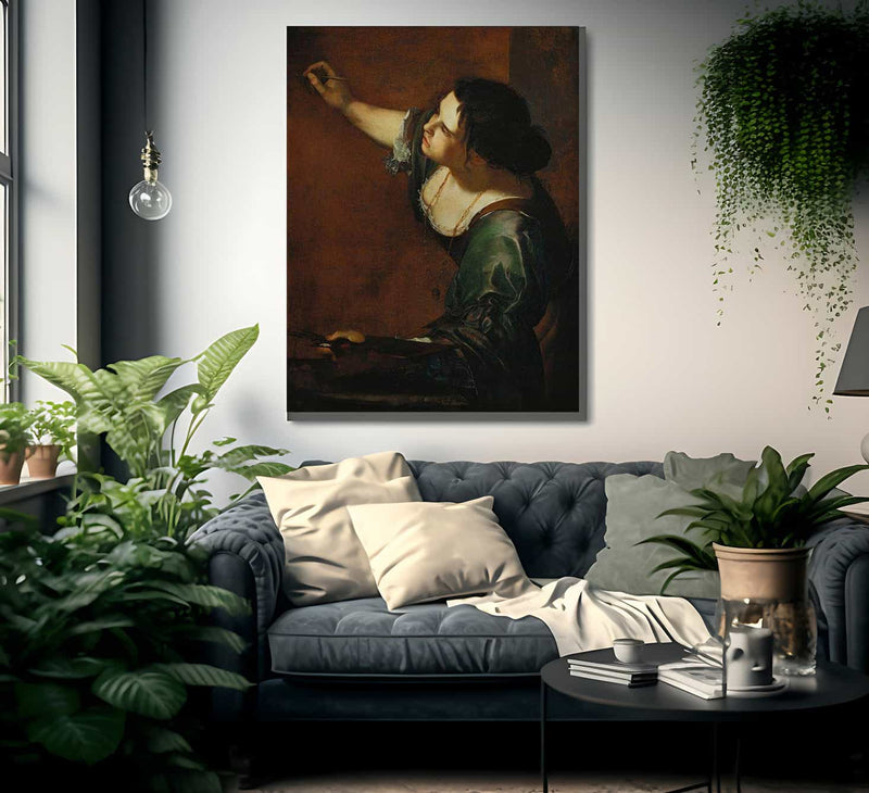Self Portrait As The Allegory Of Painting 1638 By Artemisia Gentileschi Fine Art Print