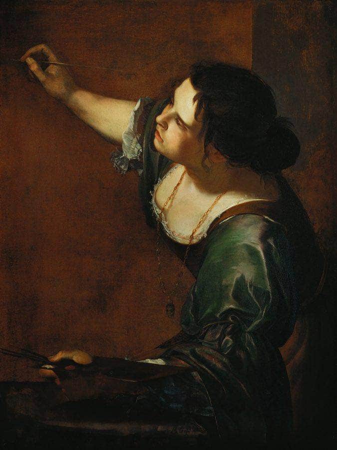 Self Portrait As The Allegory Of Painting 1638 By Artemisia Gentileschi Fine Art Print