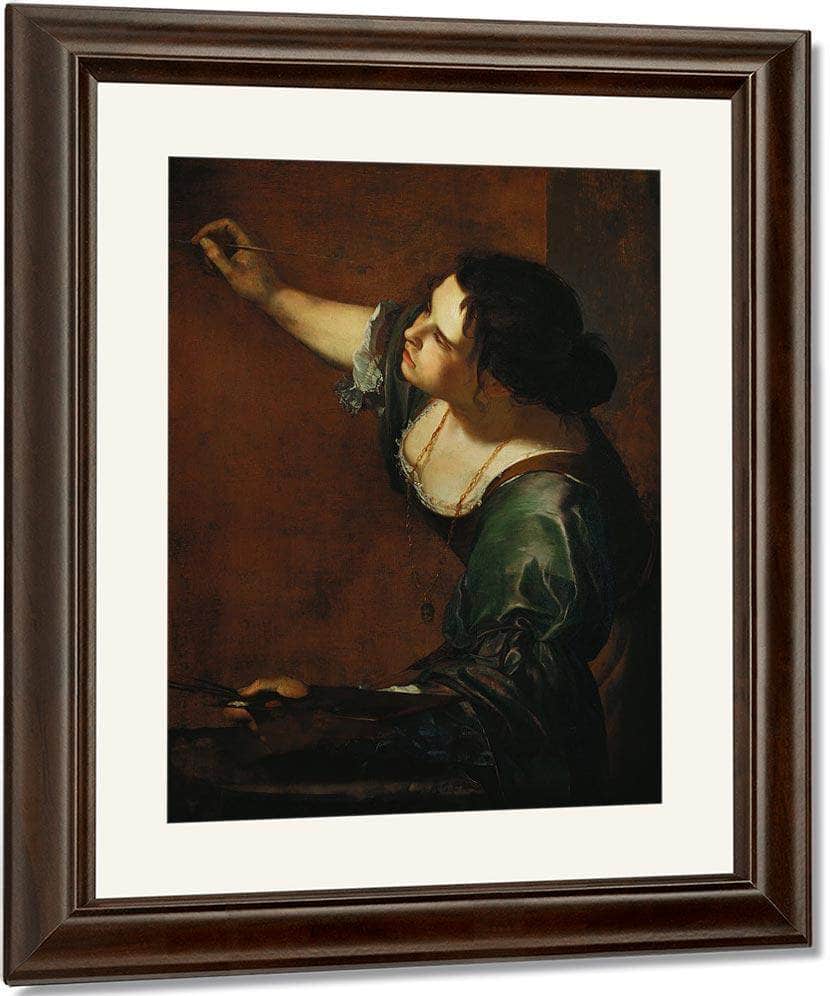 Self Portrait As The Allegory Of Painting 1638 By Artemisia Gentileschi Fine Art Print