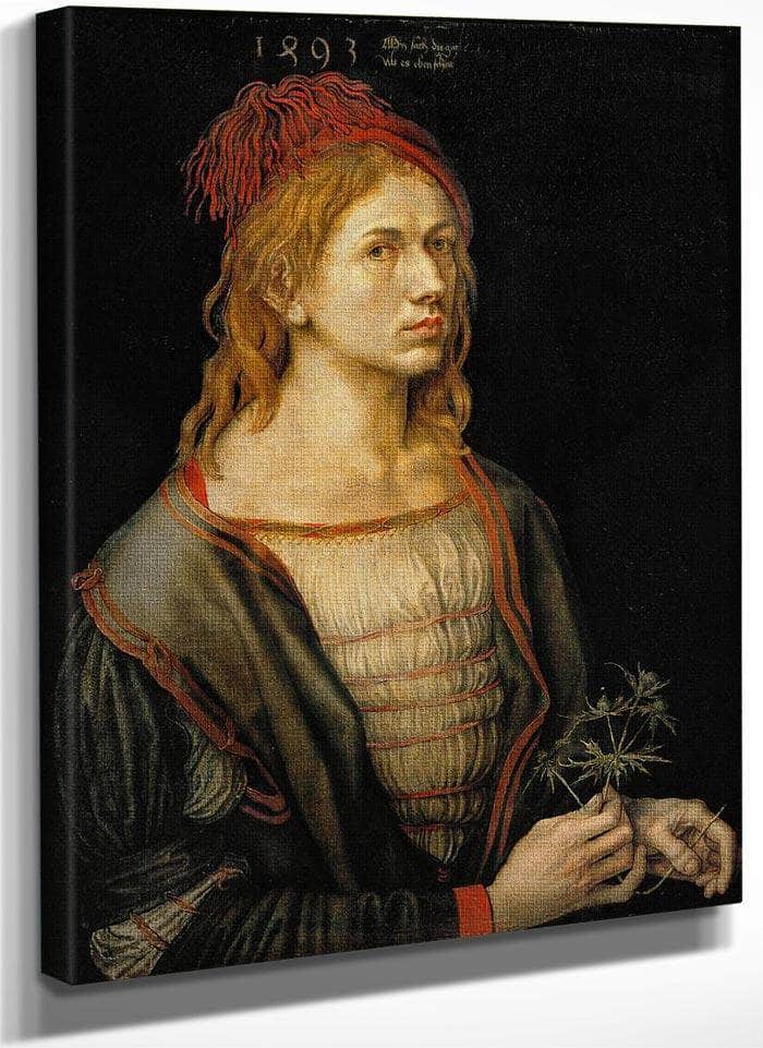 Self Portrait At Age 22 1493 By Albrecht Durer Fine Art Print