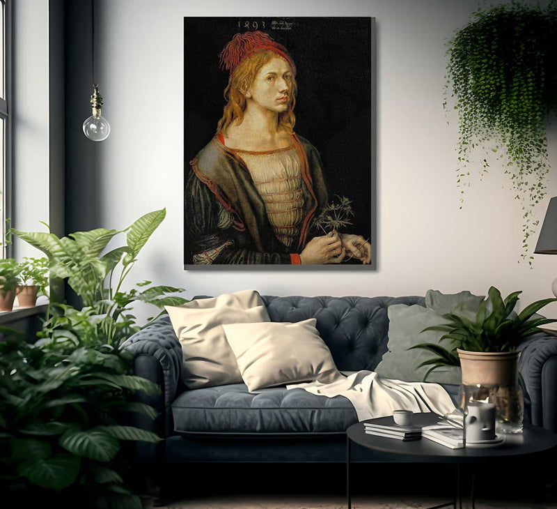 Self Portrait At Age 22 1493 By Albrecht Durer Fine Art Print