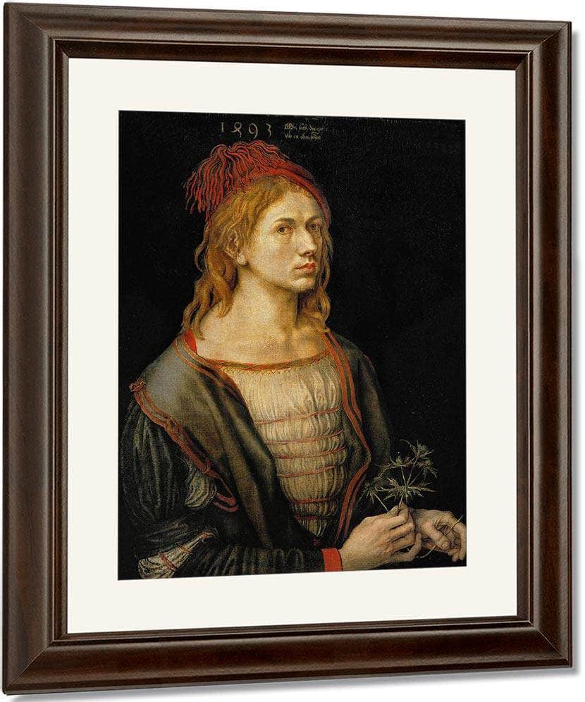 Self Portrait At Age 22 1493 By Albrecht Durer Fine Art Print