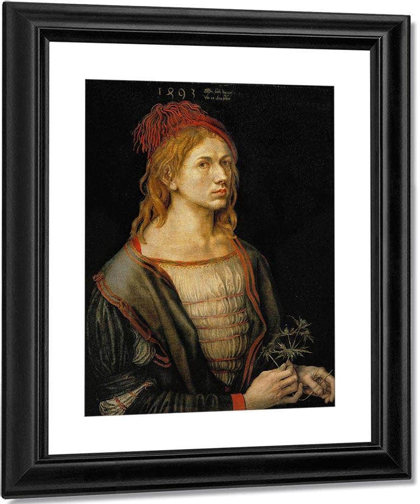 Self Portrait At Age 22 1493 By Albrecht Durer Fine Art Print