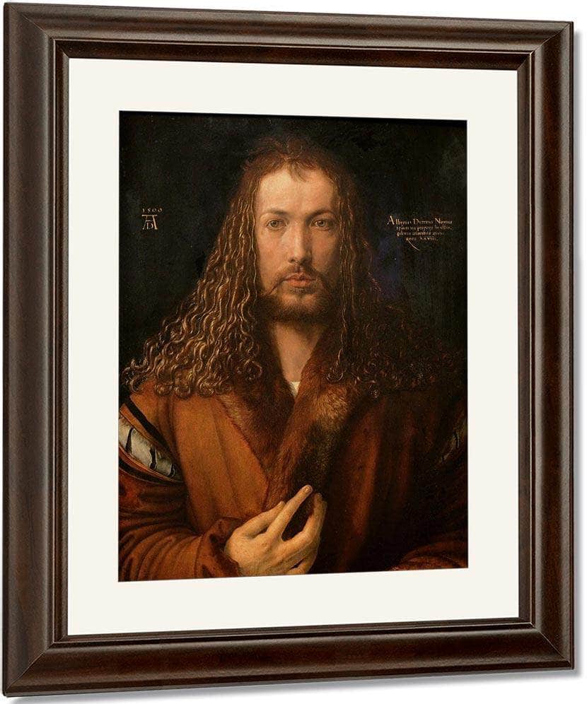 Self Portrait At Age 28 1500 By Albrecht Durer Fine Art Print