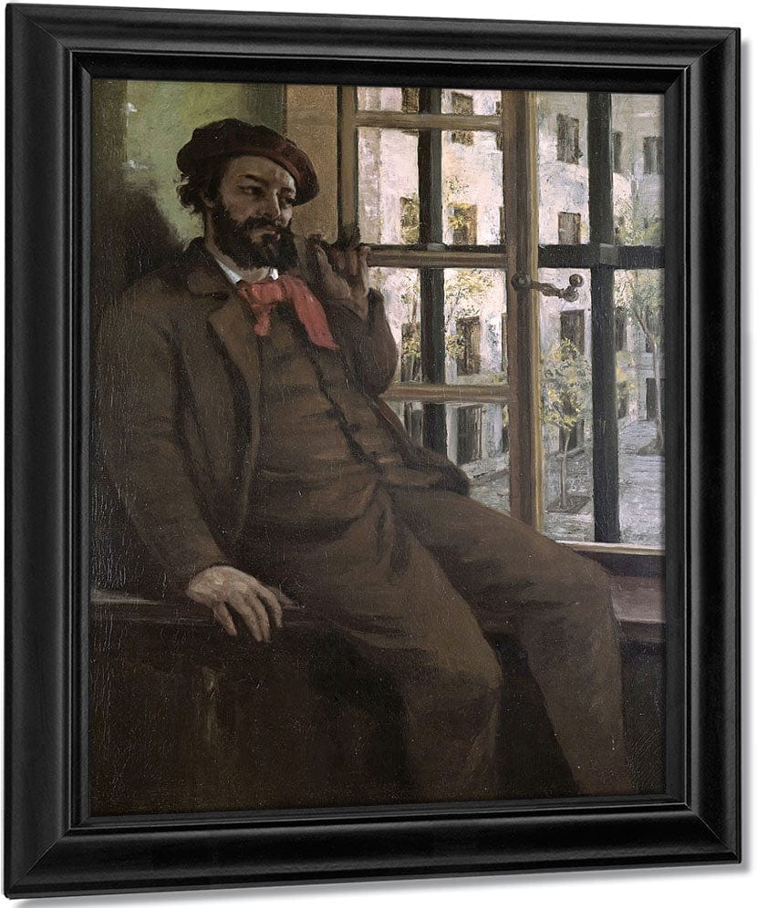 Self Portrait At Sainte Pelagie By Jean Desire Gustave Courbet Fine Art Print