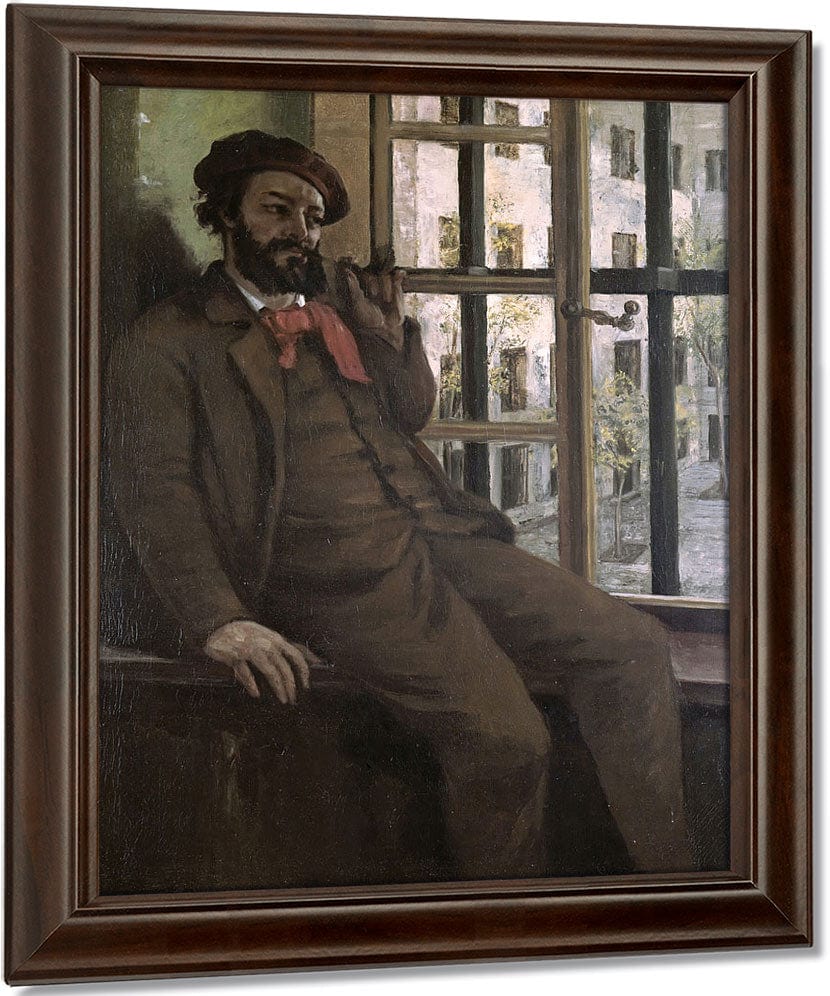 Self Portrait At Sainte Pelagie By Jean Desire Gustave Courbet Fine Art Print