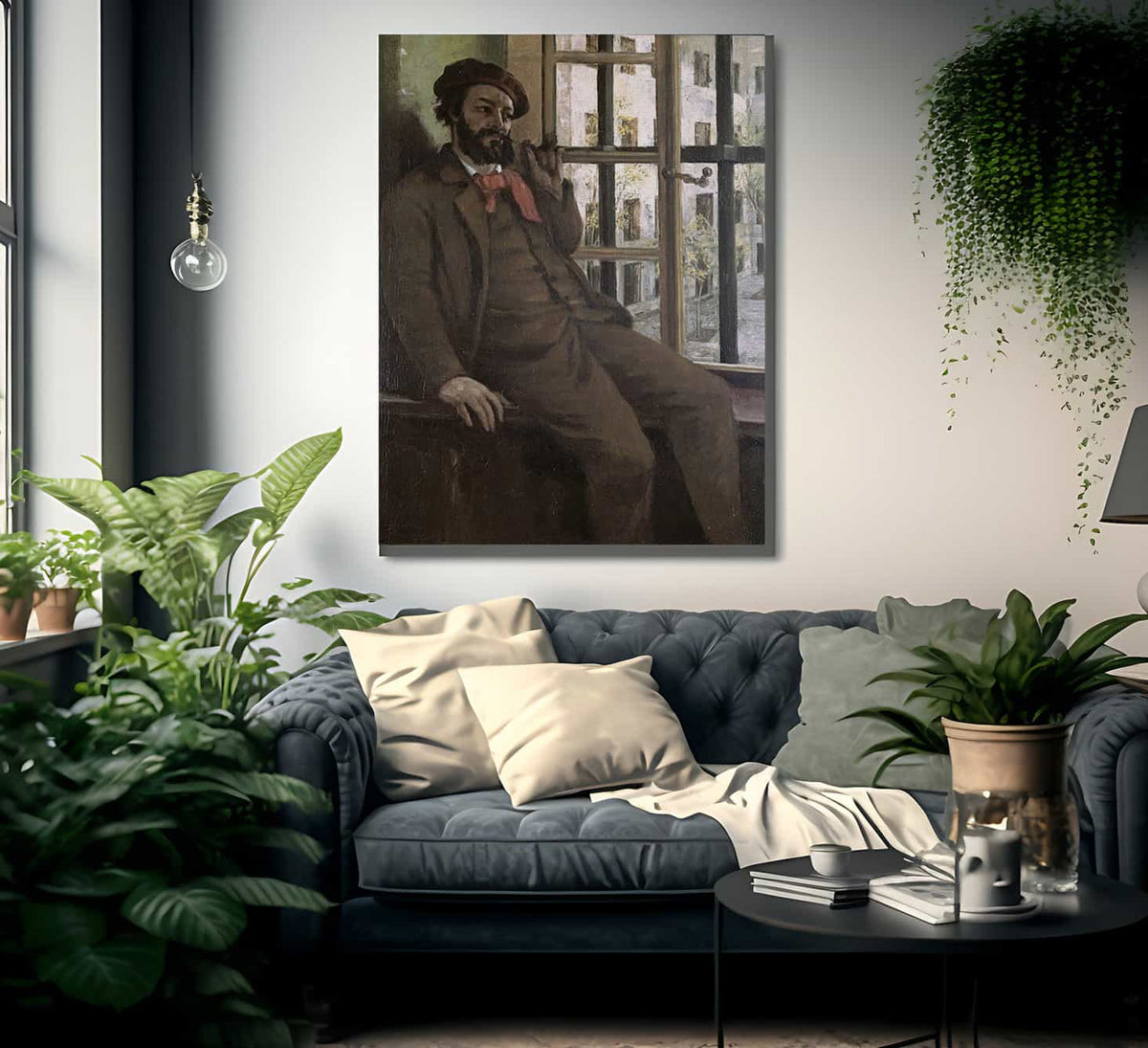 Self Portrait At Sainte Pelagie By Jean Desire Gustave Courbet Fine Art Print