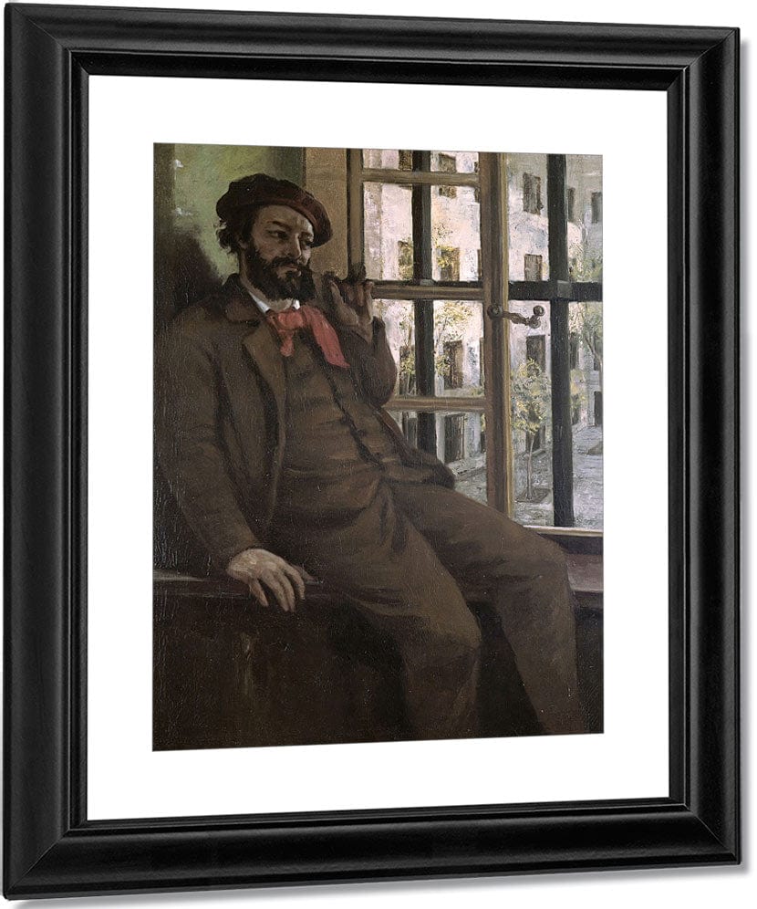 Self Portrait At Sainte Pelagie By Jean Desire Gustave Courbet Fine Art Print