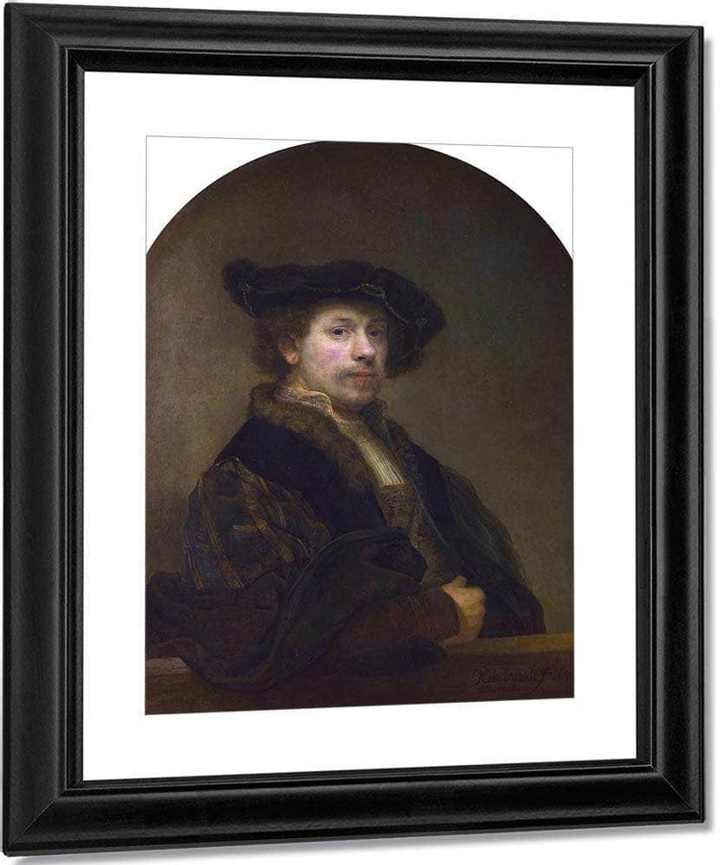 Self Portrait At The Age Of 34 By Rembrandt Fine Art Print