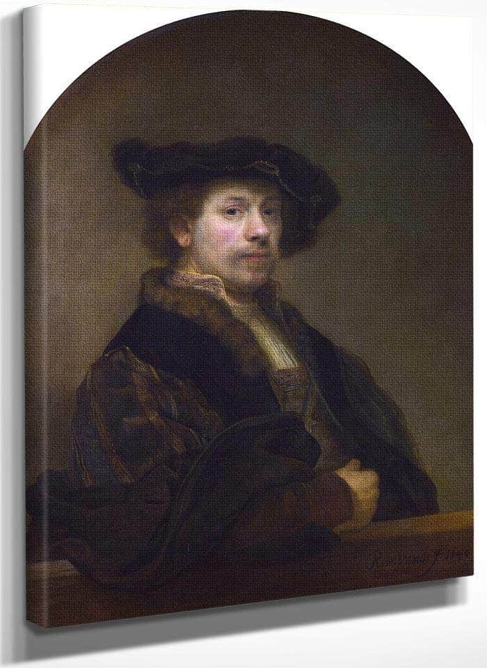 Self Portrait At The Age Of 34 By Rembrandt Fine Art Print
