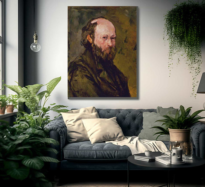 Self Portrait By Cezanne Paul Fine Art Print