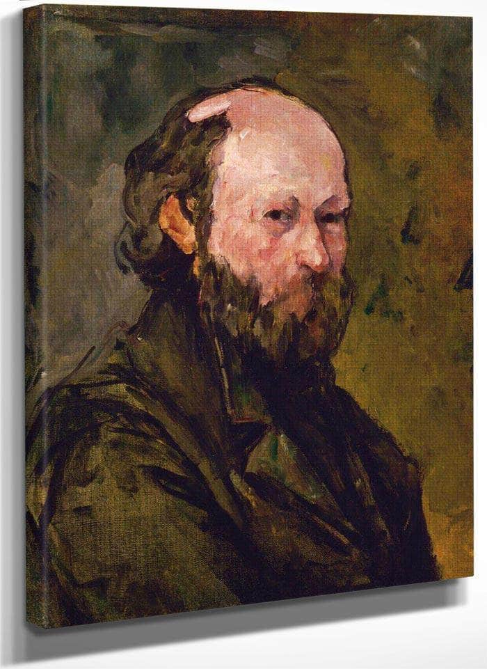 Self Portrait By Cezanne Paul Fine Art Print