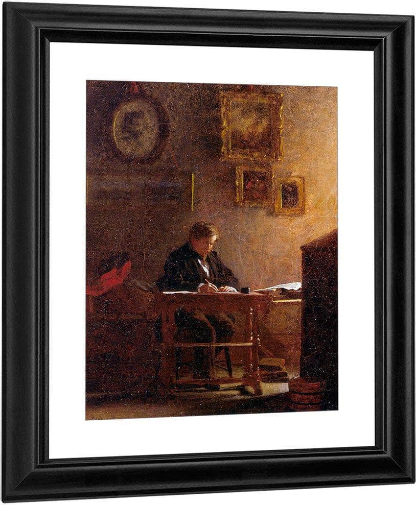 Self Portrait By Eastman Johnson Fine Art Print