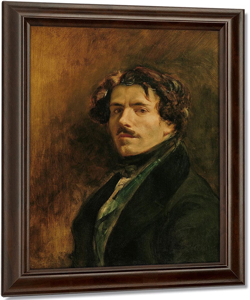 Self Portrait By Ferdinand Victor Eugene Delacroix Fine Art Print