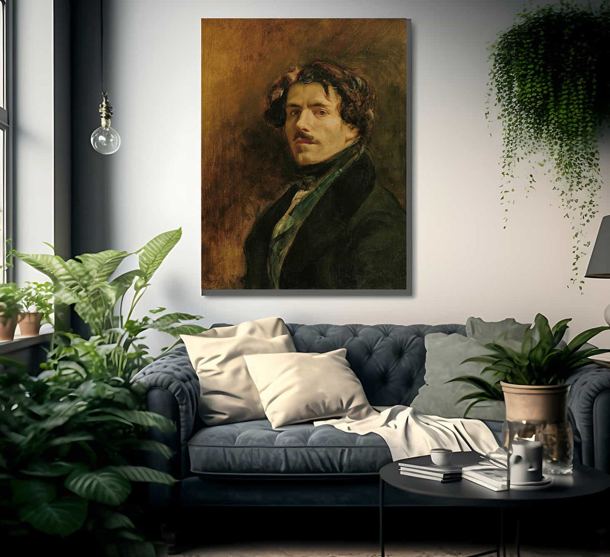 Self Portrait By Ferdinand Victor Eugene Delacroix Fine Art Print