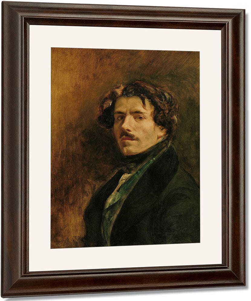 Self Portrait By Ferdinand Victor Eugene Delacroix Fine Art Print