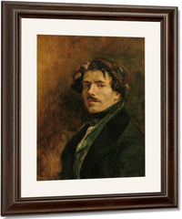 Self Portrait By Ferdinand Victor Eugene Delacroix Fine Art Print