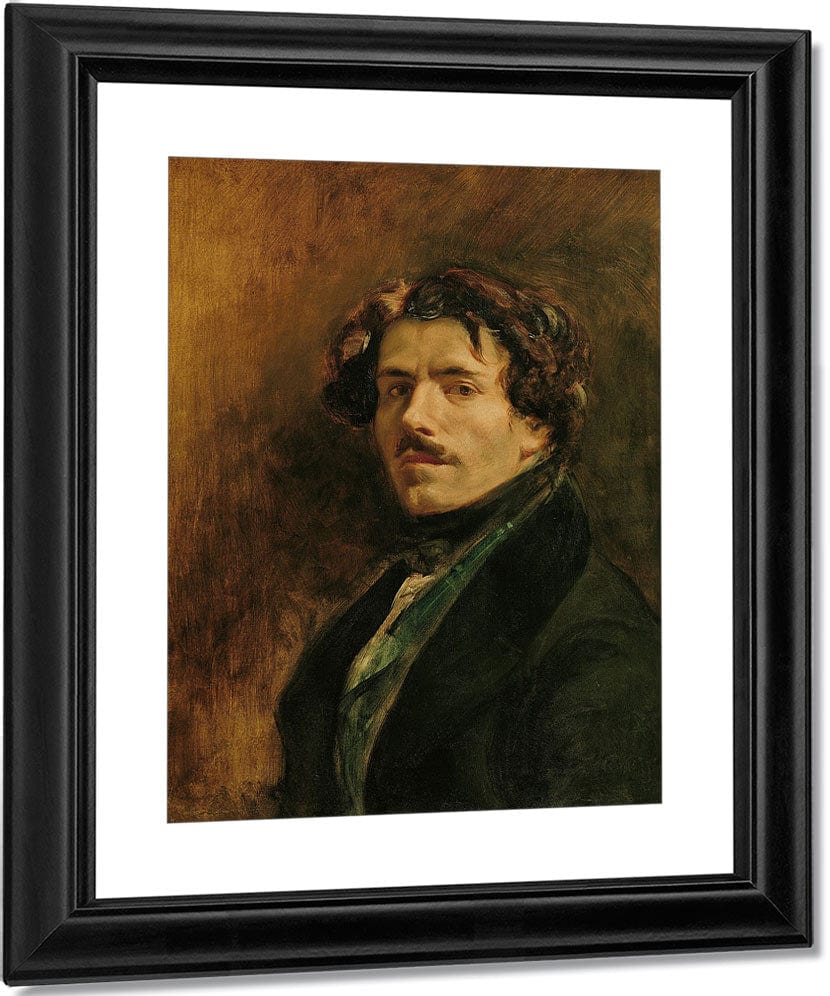 Self Portrait By Ferdinand Victor Eugene Delacroix Fine Art Print