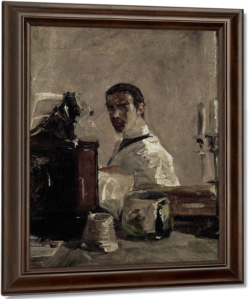 Self Portrait By Henri Marie Raymond De Toulouse Lautrec Monfa Fine Art Print